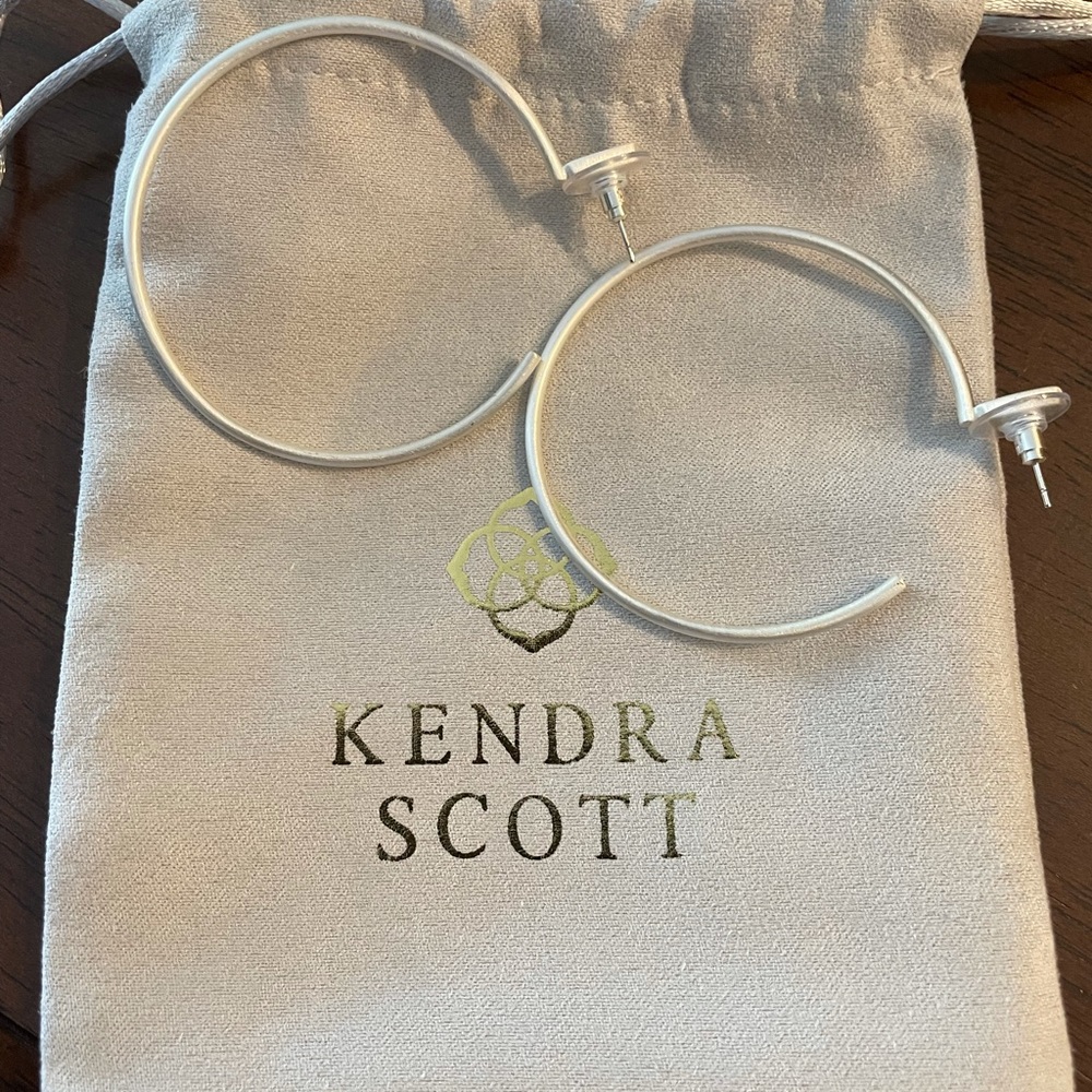 Kendra Scott silver hoops